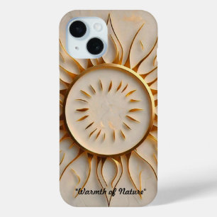 「太陽の燃える」 iPhone 15ケース