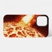 太陽の爆発は暑い！ iPhoneケース (裏面横)