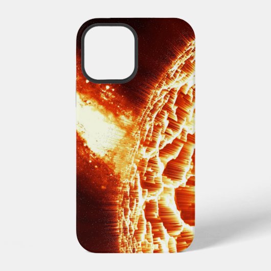 太陽の爆発は暑い！ iPhoneケース (裏面)