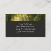 太陽の牧師の専門の名刺の光線 名刺 (裏面)