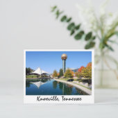 太陽の球体からの秋の反射 ポストカード (スタンド正面)