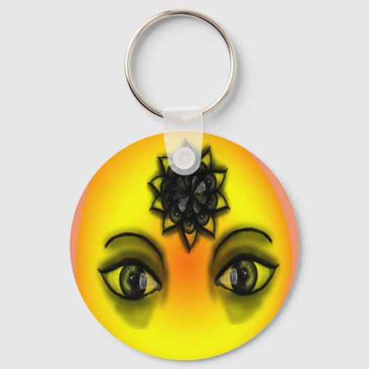 太陽の目 キーホルダー (正面)