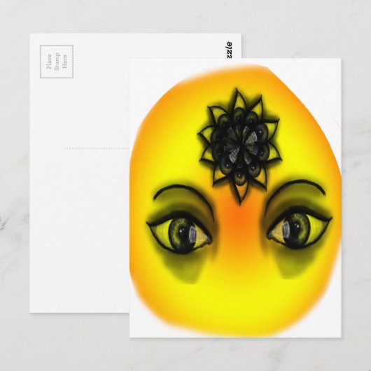 太陽の目 ポストカード (正面/裏面)