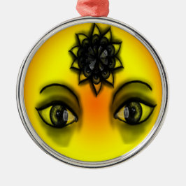 太陽の目 メタルオーナメント