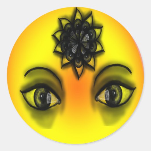 太陽の目 ラウンドシール (正面)