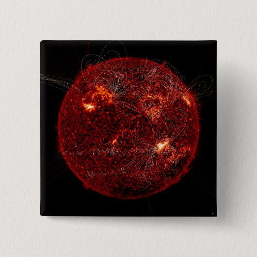 太陽の磁力線3 缶バッジ (正面)