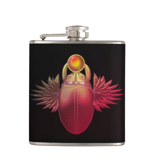 太陽の神ケプラ、コガネムシ。 フラスク (正面)