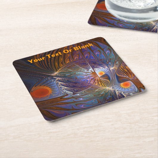 太陽の神殿 スクエアペーパーコースター (アングル)