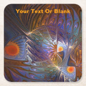 太陽の神殿 スクエアペーパーコースター (正面)