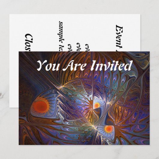 太陽の神殿 招待状 (正面/裏面)