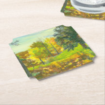 太陽の秋絵画の水色