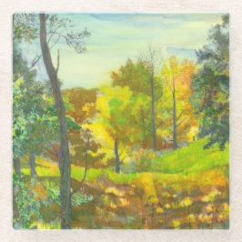 太陽の秋 ガラスコースター