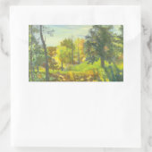 太陽の秋 長方形シール (バッグ)