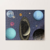 太陽の系惑星パズル ジグソーパズル (横)