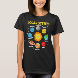 太陽の系惑星子供へ系太陽の宇宙S Tシャツ