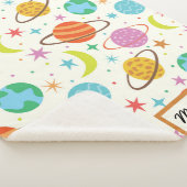 太陽の系惑星宇宙ベビーパーソナライズされた シェルパブランケット (3/4)