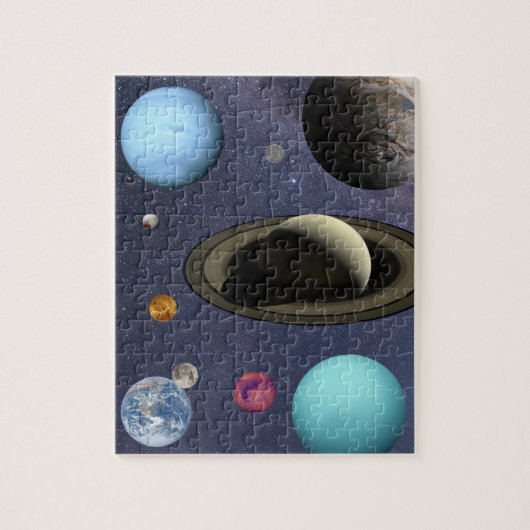 太陽の系惑星 ジグソーパズル (縦)