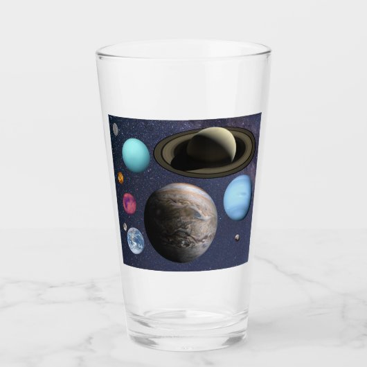 太陽の系惑星 タンブラーグラス (正面)