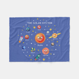 太陽の系惑星 フリースブランケット