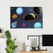 太陽の系惑星 ポスター (ホームオフィス)