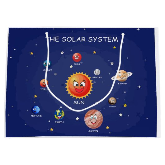 太陽の系惑星 ラージペーパーバッグ (正面)