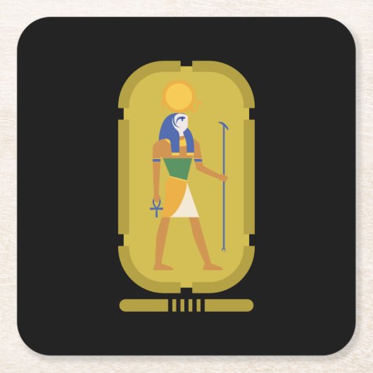 太陽の羅神 スクエアペーパーコースター (正面)