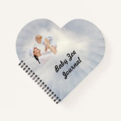 太陽の背景ベビー ノートブック (正面)