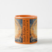 太陽の至GPS座標カラフル太陽ムーン マグカップ (中央)