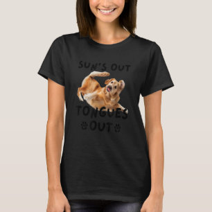 太陽の舌の外の犬とペットの所有者1 Tシャツ