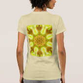 太陽の葉の精神を表現した抽象的なパターン Tシャツ (裏面)