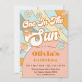 太陽の虹の第1の誕生日に 招待状 (正面)