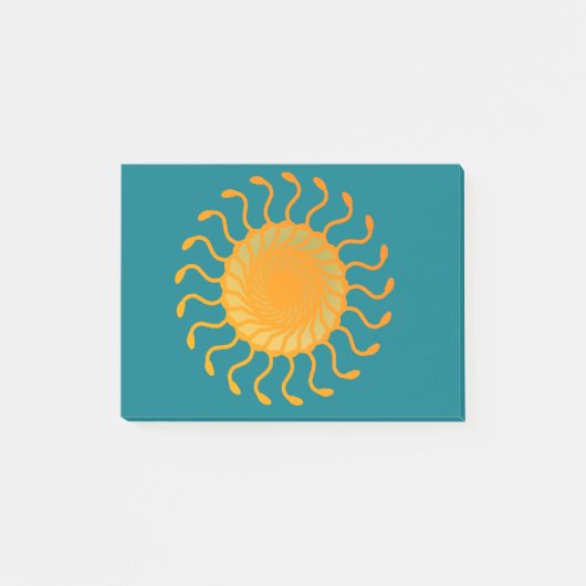 太陽の装飾デザイン ポストイット (正面)