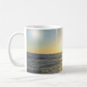 太陽の設定 コーヒーマグカップ (左)
