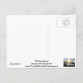 太陽の設定 ポストカード (裏面)