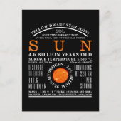太陽の詳細な天文学 ポストカード (正面)
