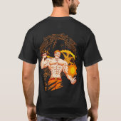 👑太陽の誇り戦士Tシャツ - 獅子の太陽形態☀👑 Tシャツ (裏面)