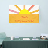 太陽の誕生日のまわりにバナーの最初の旅行 横断幕 (トレードショー)