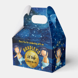 太陽の誕生日のまわりにパーティーの最初の旅カスタム行 フェイバーボックス