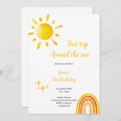 太陽の誕生日を中心に日照最初の旅 招待状 (正面/裏面)