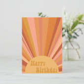 太陽の誕生日カード 招待状 (スタンド正面)