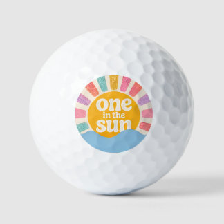 太陽の誕生日テーマ ゴルフボール