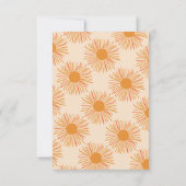 太陽の赤ちゃんシャワーこ来この息子bohoレトロ サンキューカード (裏面)