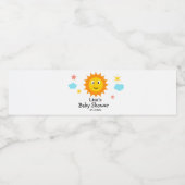 太陽の赤ん来坊のシャワーがほほ笑む ペットボトルラベル (シングルラベル)