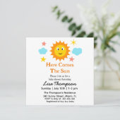 太陽の赤ん来坊のシャワーがほほ笑む 招待状 (スタンド正面)