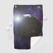 太陽の輝きと地球 ゴルフタオル (インサイチュ)