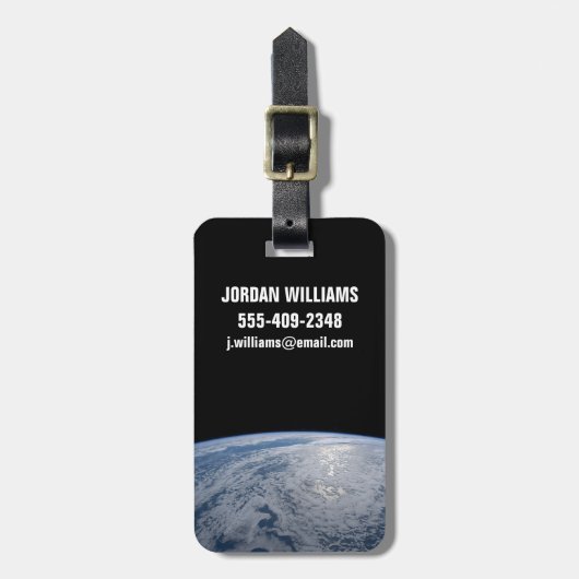 太陽の輝きは南太平洋の海に。 ラゲッジタグ (正面縦)