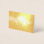 太陽の金実在箔プリント 箔カード (正面)