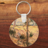太陽の降り注ぐ野原の木々 ヴィンセント・ヴァン・ゴッホ キーホルダー (正面)