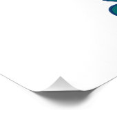 太陽の雲と虹の下のボートの旅行の風景 ポスター (コーナー)