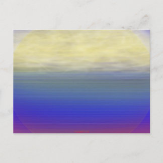 太陽の雲の波 ポストカード